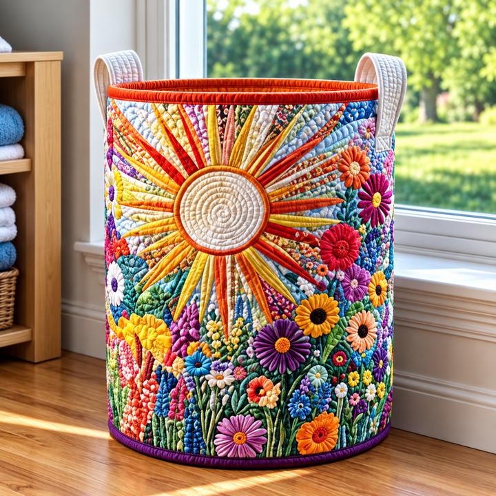 FLORIA | FLOWER LAUNDRY BASKET