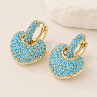 Romilly | Turquoise Heart Earrings