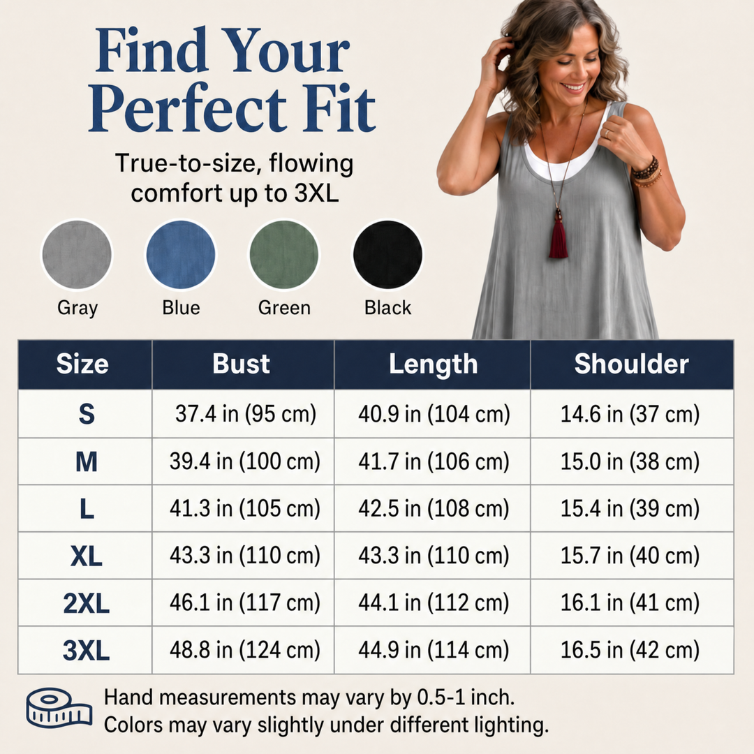 Elise size chart inches EN 02