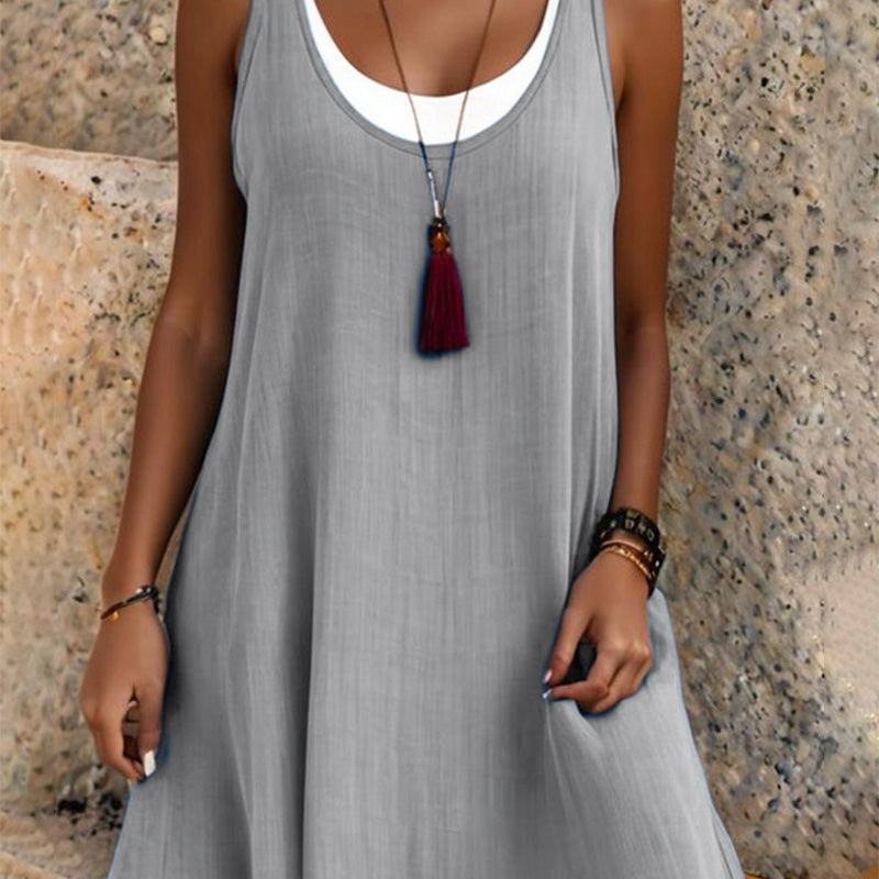 Elise slip dress Khaki