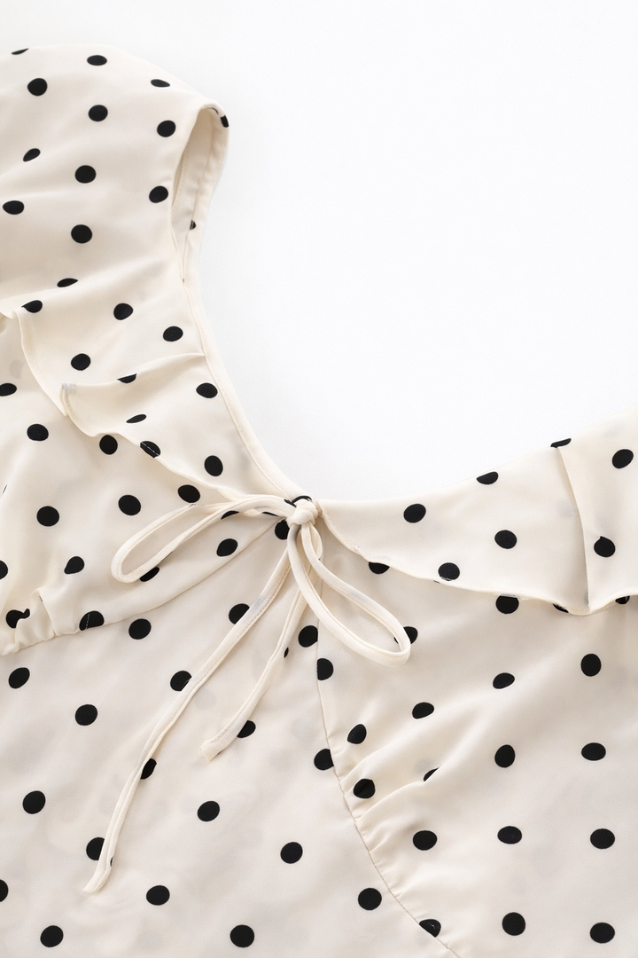 MIRELLA | DOTTED MIDI DRESS FOR WOMEN