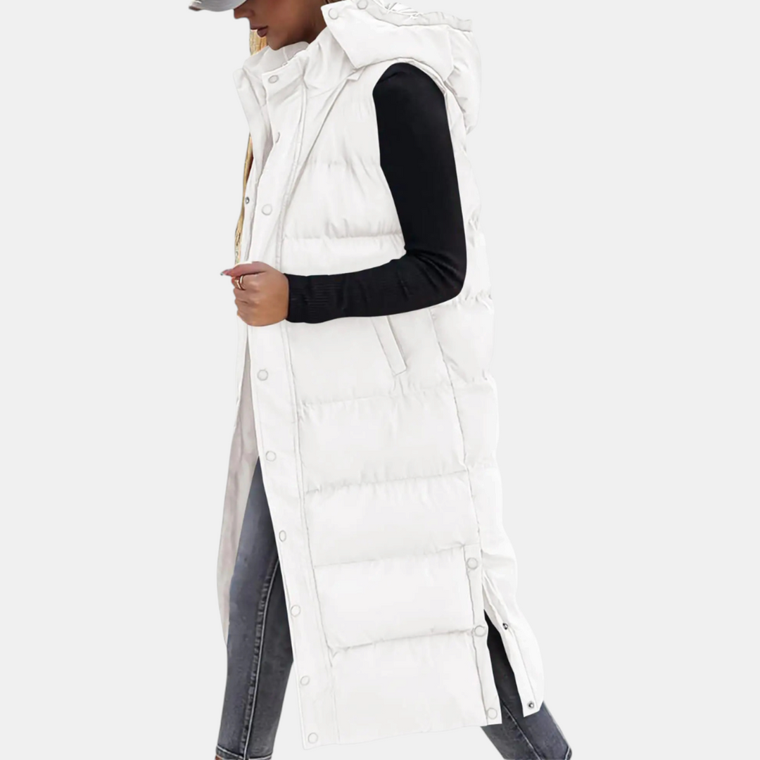 CASSIE | HOODED LONGLINE GILET