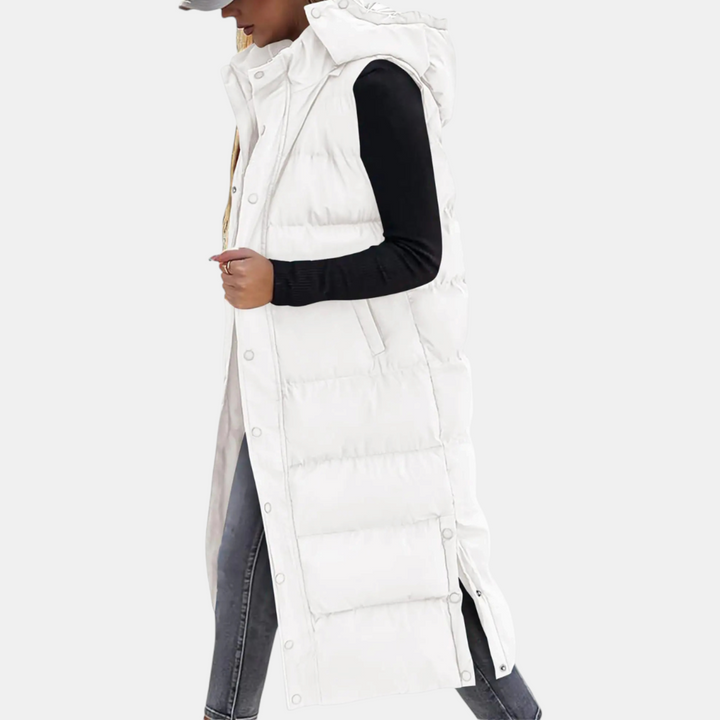 CASSIE | HOODED LONGLINE GILET