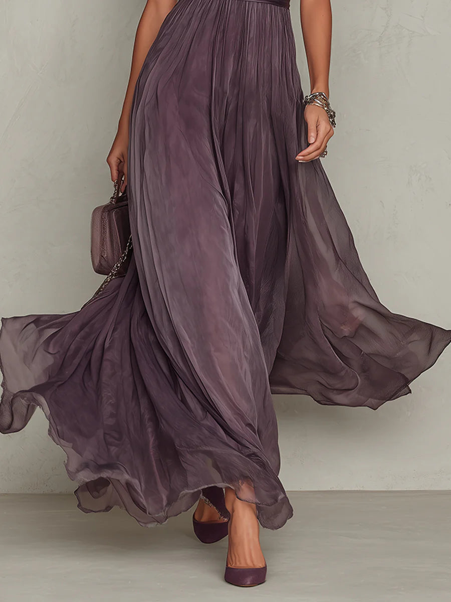 Flavia | Chiffon Maxi Dress