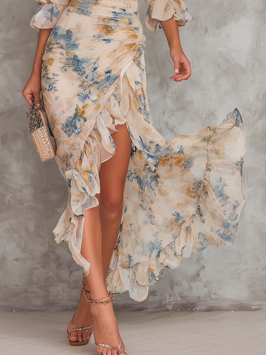 Rosalie | Chiffon Maxi Dress