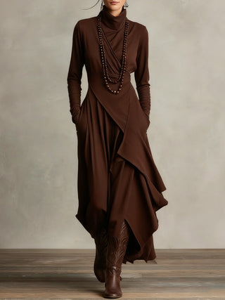 ARIELE | VINTAGE TURTLENECK DRESS