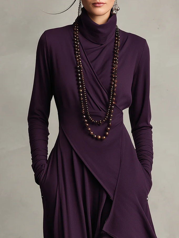 ARIELE | VINTAGE TURTLENECK DRESS