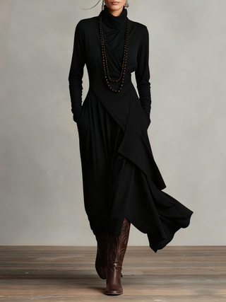 ARIELE | VINTAGE TURTLENECK DRESS