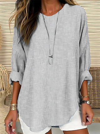 Rhea | Striped Blouse