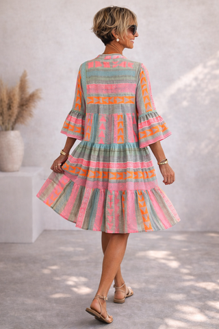Nova | Vibrant Midi Dress