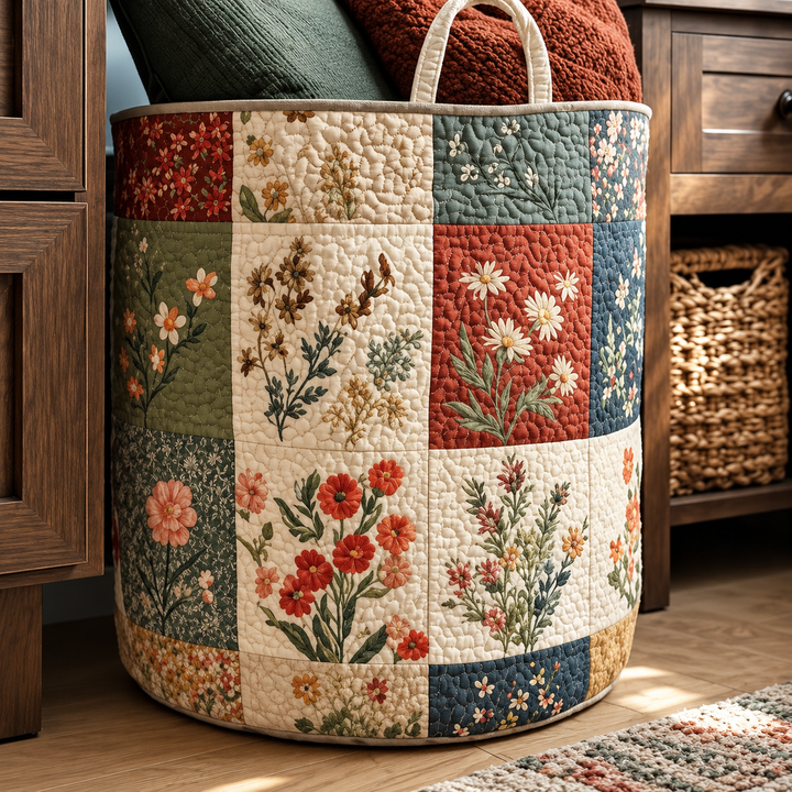 FLORIA | FLOWER LAUNDRY BASKET