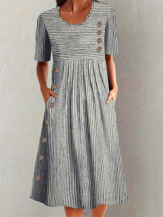 Hazel | Striped Dress