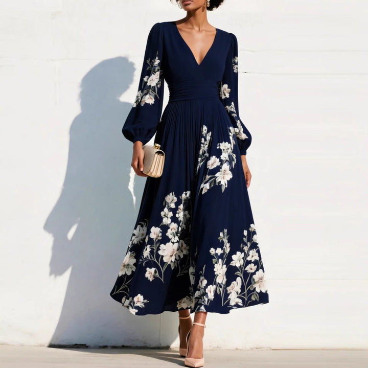 NIRENA | FLORAL MIDI DRESS FOR WOMEN