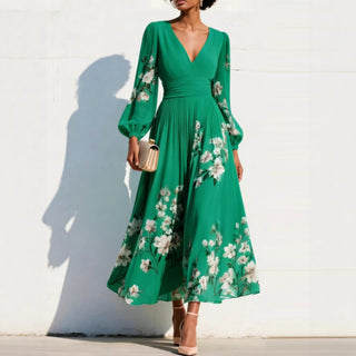 NIRENA | FLORAL MIDI DRESS FOR WOMEN