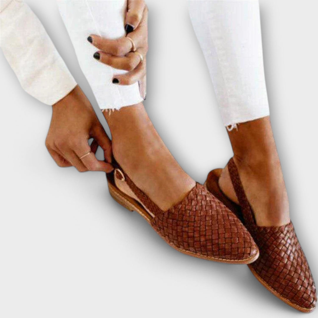 Aurora | Woven Mule Loafer - Image 1