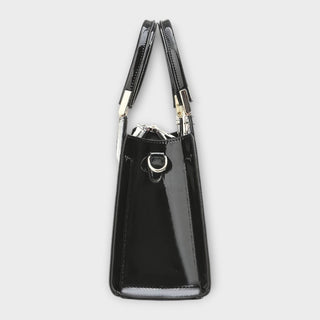 ODESSA | GLOSSY CROCODILE PRINT HANDBAG