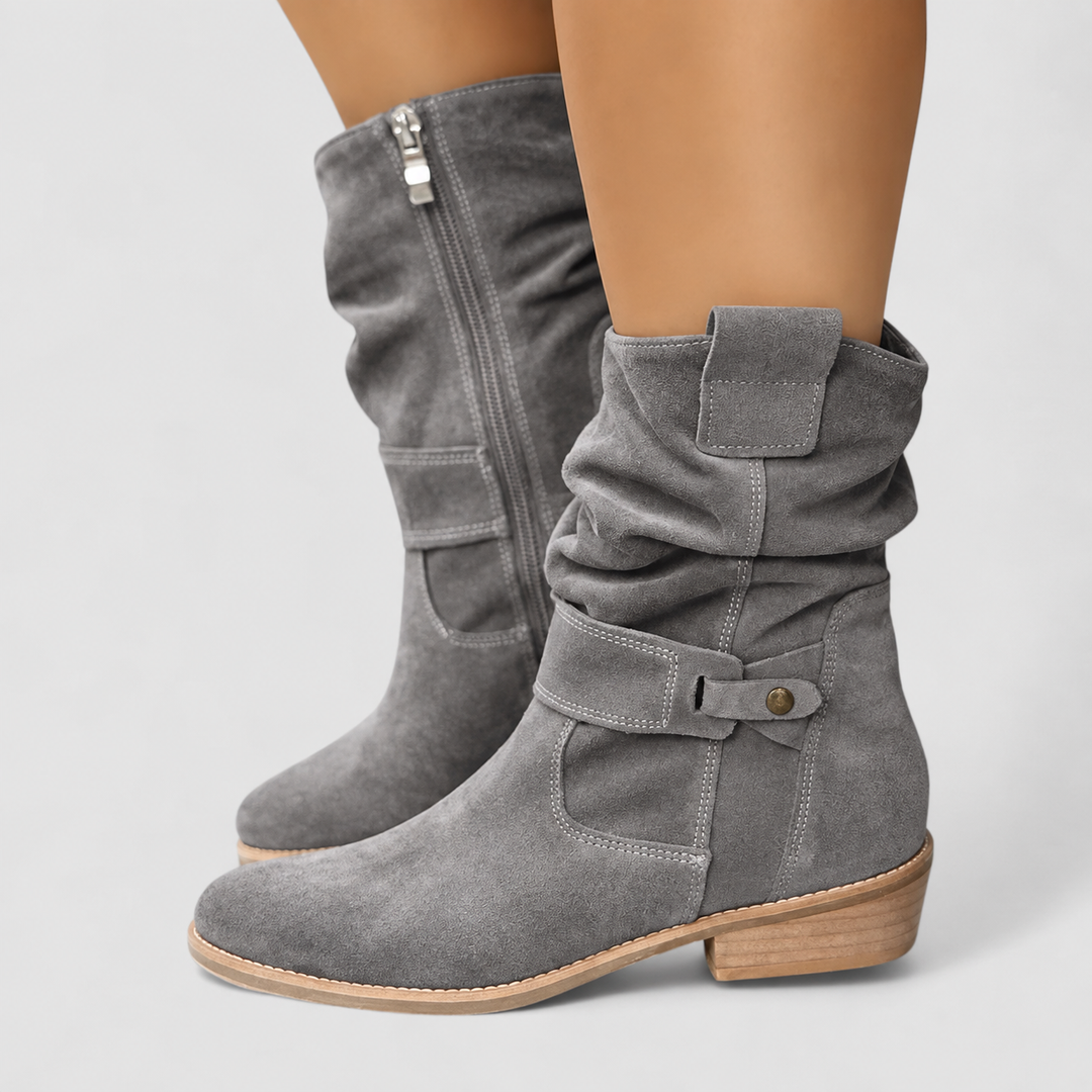 ELYSE | SLOUCH-STYLE WESTERN BOOTS