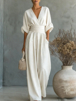 Eliane | V-Neck Jumpsuit