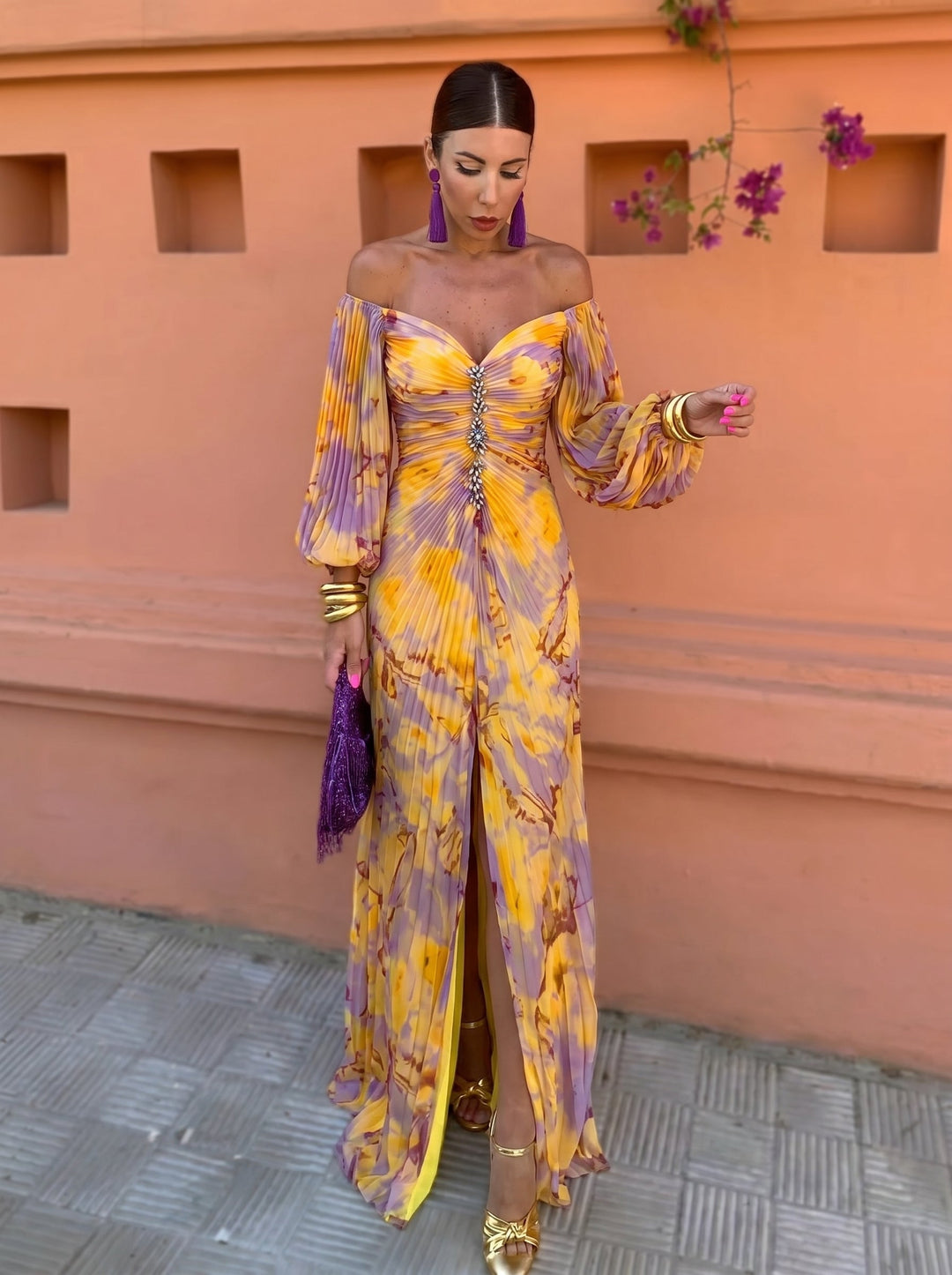 GREGORIA | LONG FLORAL DRESS