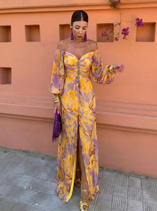 GREGORIA | LONG FLORAL DRESS