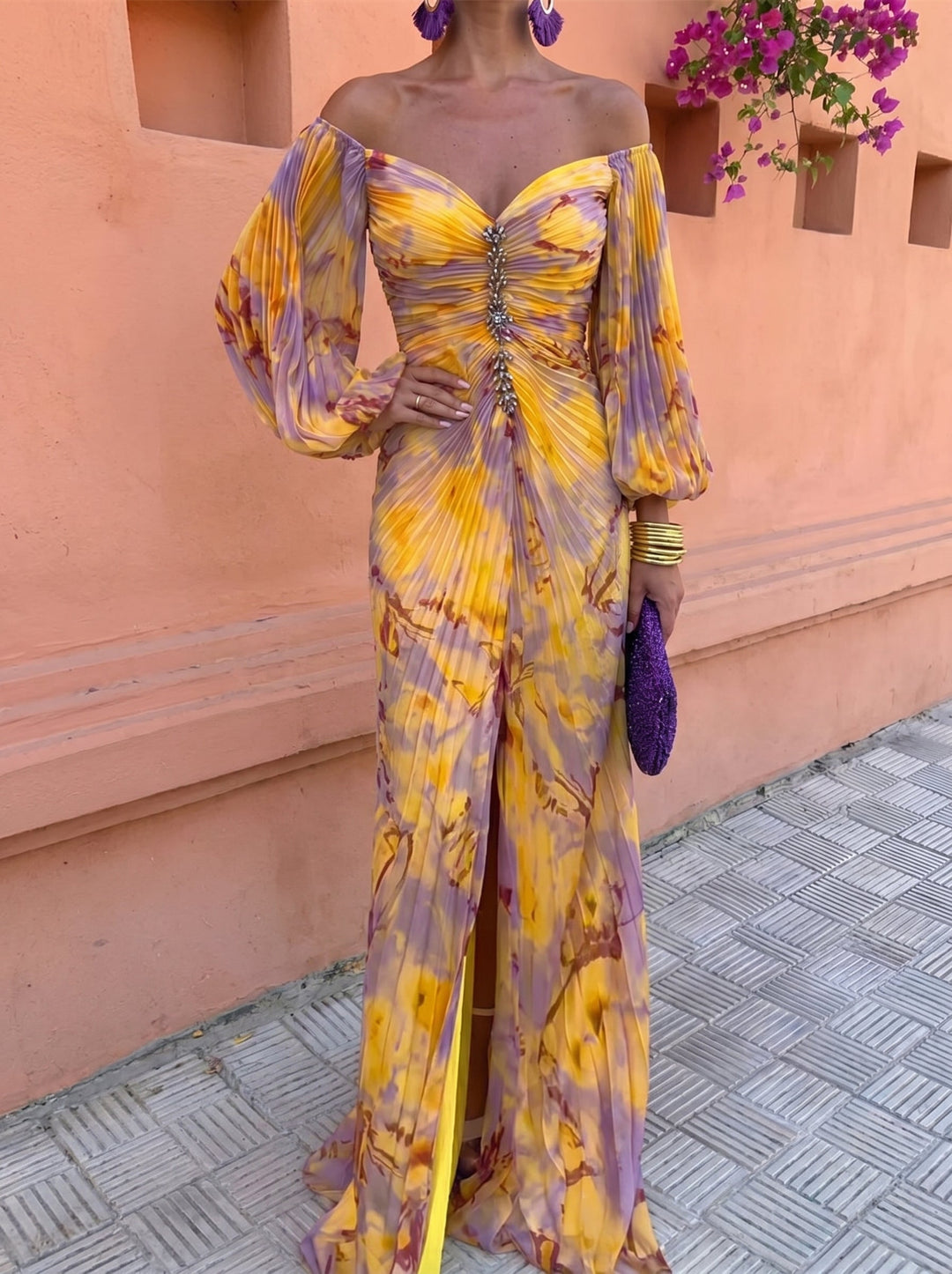 GREGORIA | LONG FLORAL DRESS