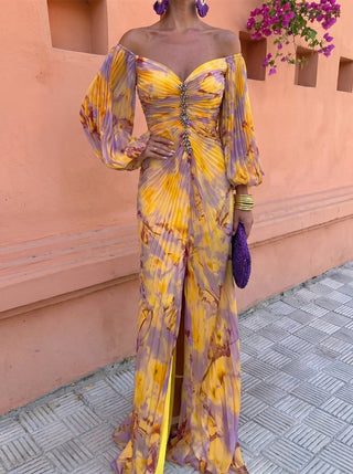 GREGORIA | LONG FLORAL DRESS