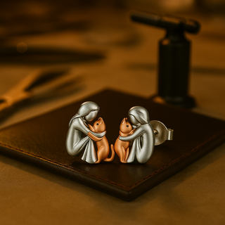 KATIE | CAT CUDDLE EARRINGS