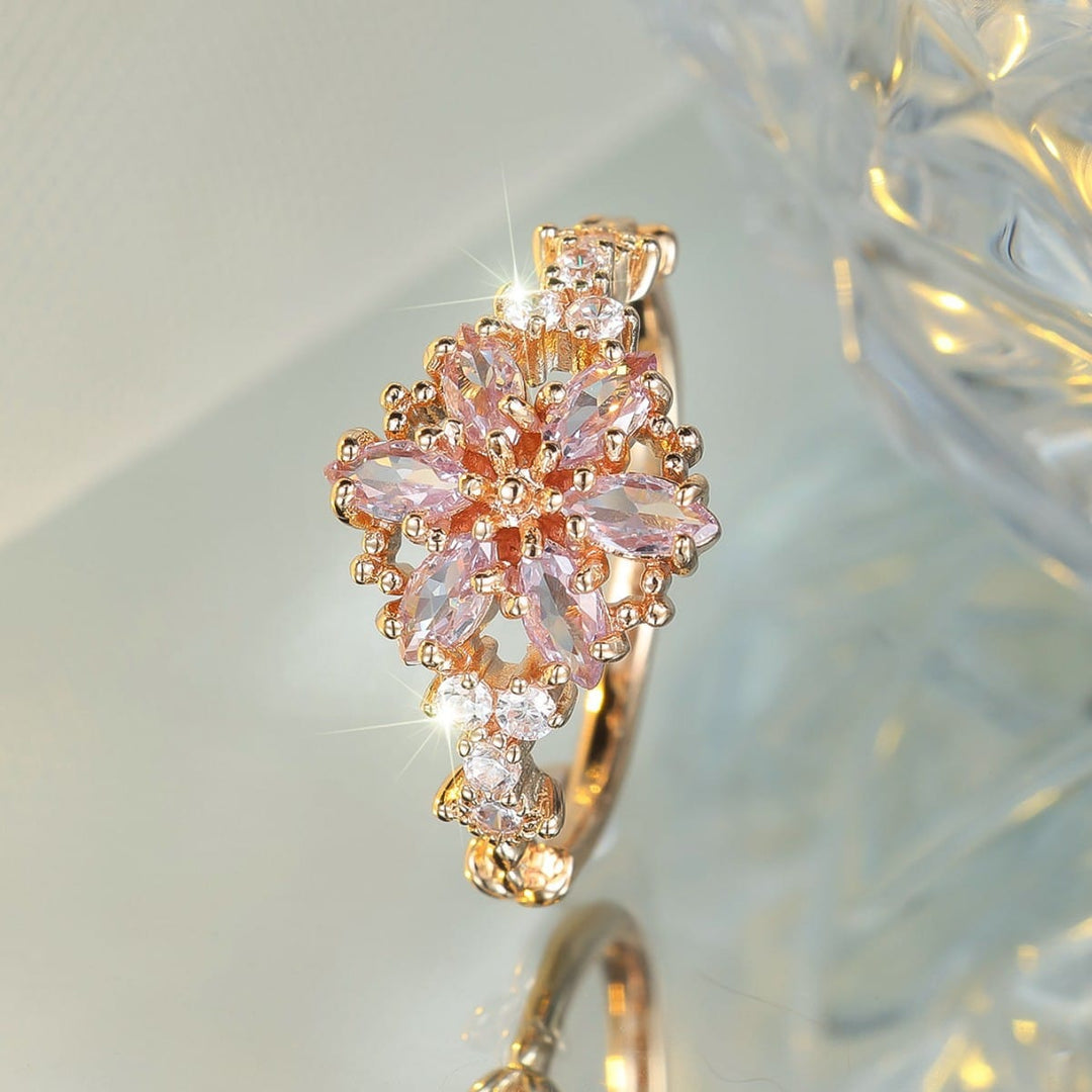 PIA | PINK AND GOLD TONE RADIANCE RING