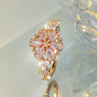PIA | PINK AND GOLD TONE RADIANCE RING