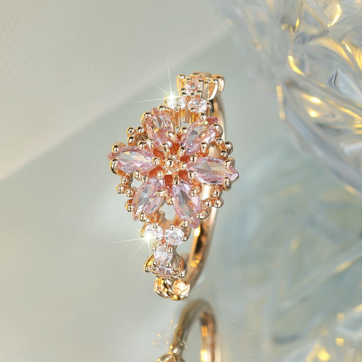 PIA | PINK AND GOLD TONE RADIANCE RING
