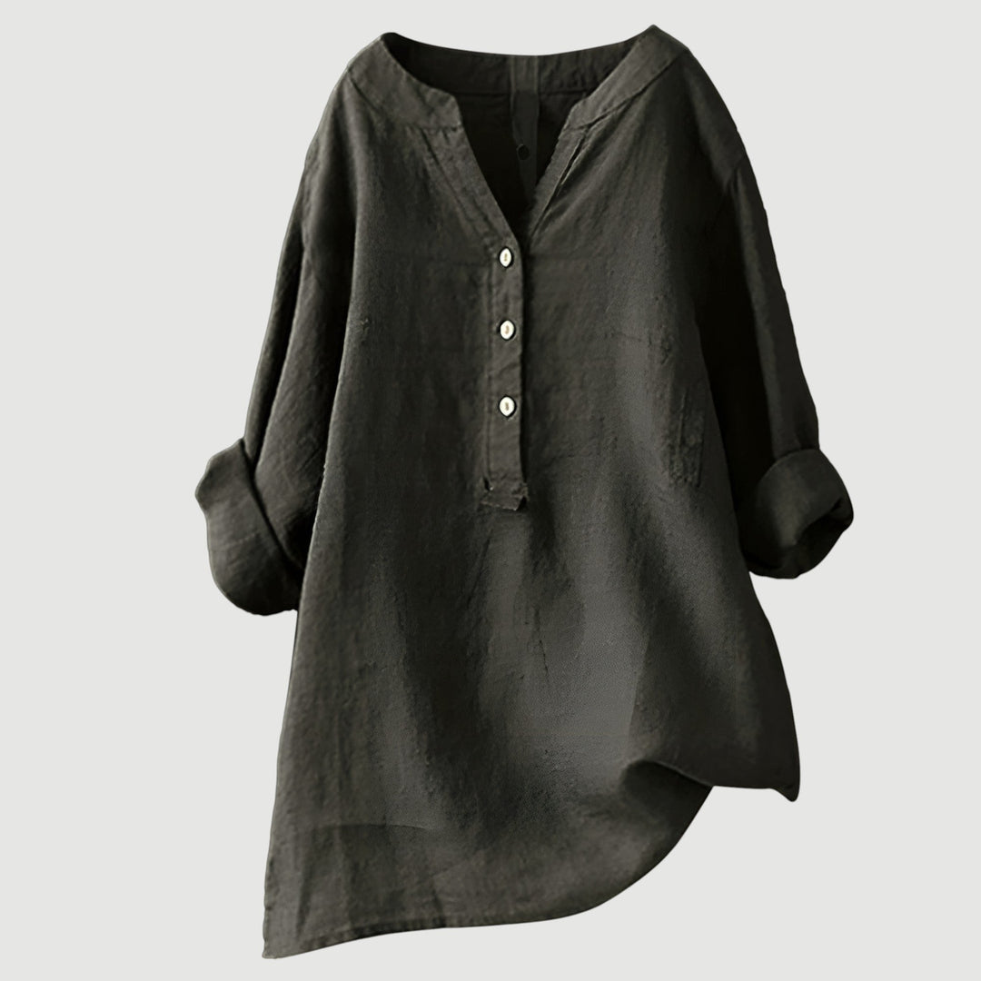 SCARLETT | Relaxed Button-Down Blouse with Effortless Everyday Style