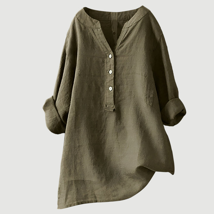 SCARLETT | Relaxed Button-Down Blouse with Effortless Everyday Style