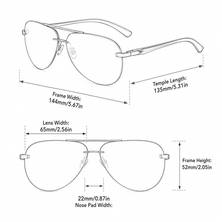 Alden™ Polarized Aviator Sunglasses - Buy One, Get One Free!