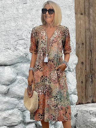 Callie | Vibrant Midi Dress