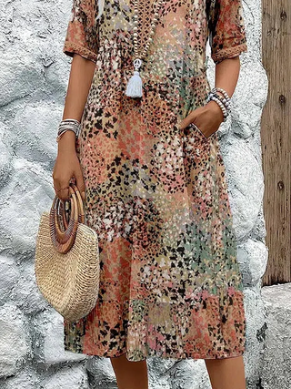 Callie | Vibrant Midi Dress