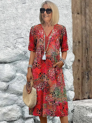 Callie | Vibrant Midi Dress