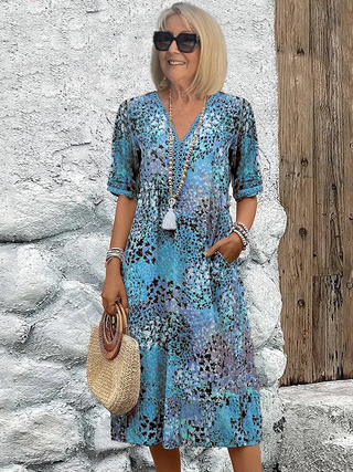 Callie | Vibrant Midi Dress