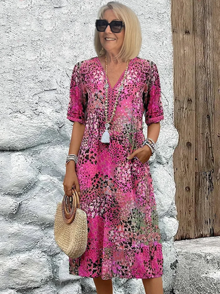 Callie | Vibrant Midi Dress