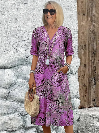 Callie | Vibrant Midi Dress