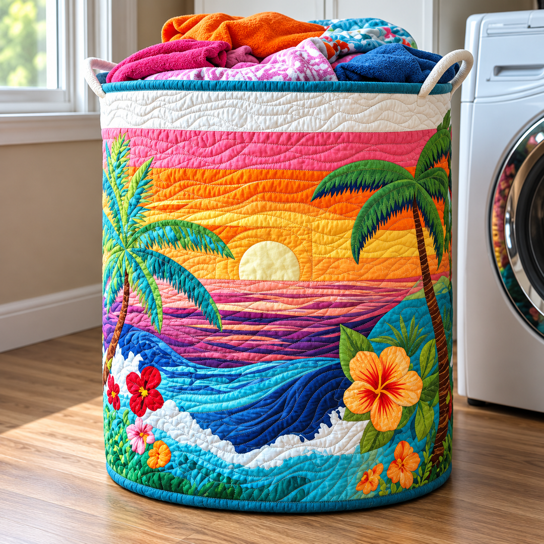 FLORIA | FLOWER LAUNDRY BASKET