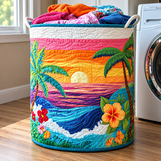 FLORIA | FLOWER LAUNDRY BASKET