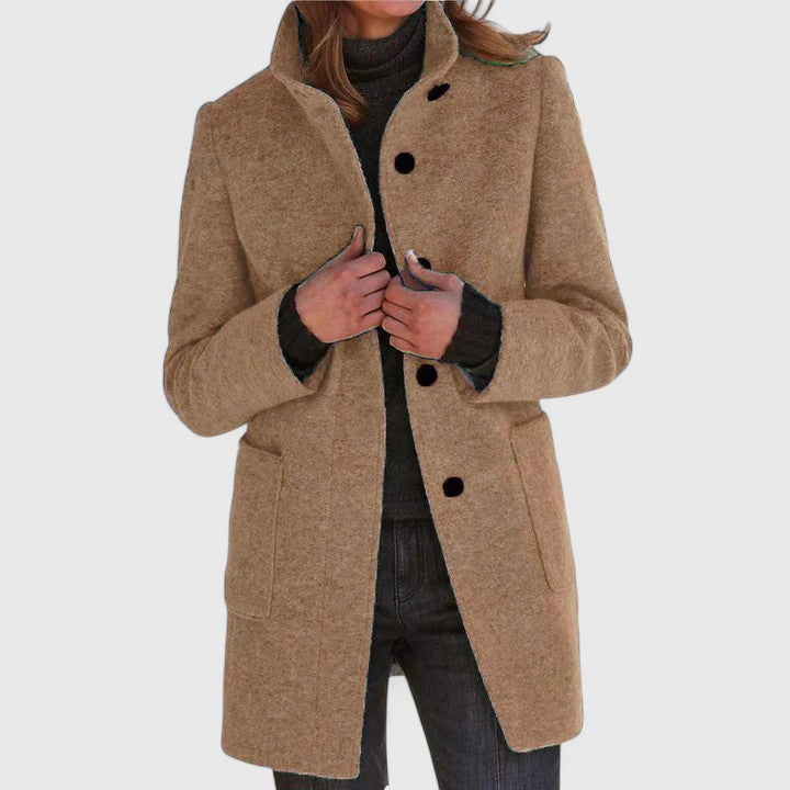 ELLE | HIGH COLLAR COAT