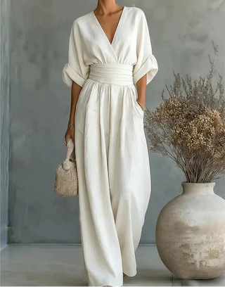 Elise flowing wide-leg jumpsuit image 4