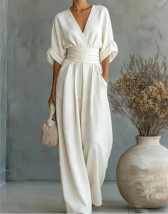 Elise flowing wide-leg jumpsuit image 4