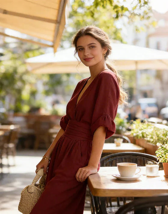 Elise flowing wide-leg jumpsuit image 5