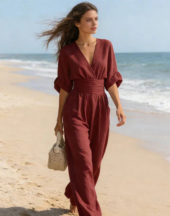 Elise flowing wide-leg jumpsuit image 6