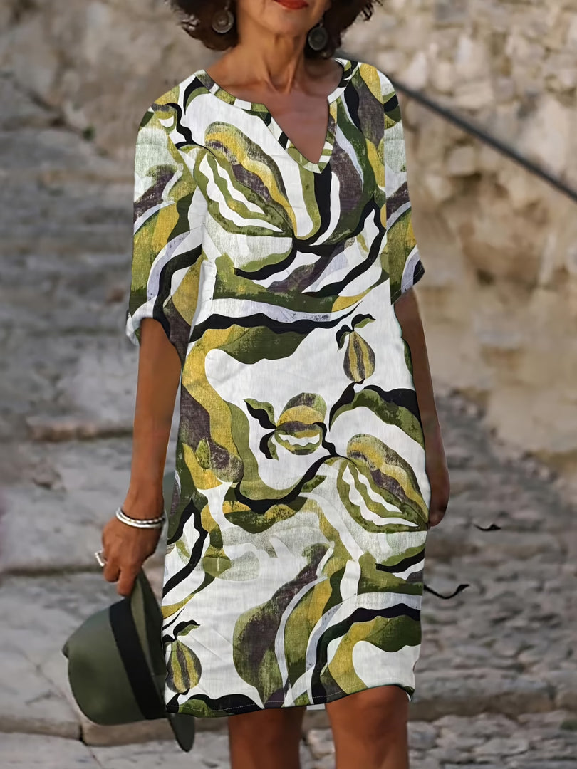 Emma Colorful Summer Dress - Image 1