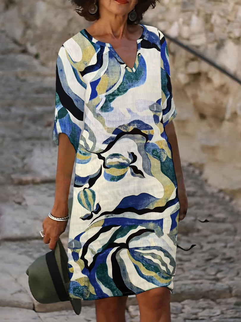 Emma Colorful Summer Dress - Image 2