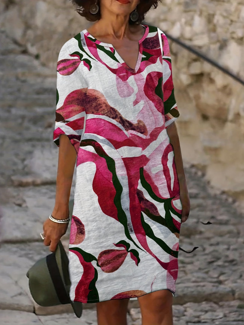 Emma Colorful Summer Dress - Image 3