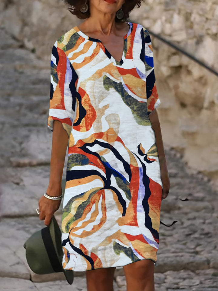 Emma Colorful Summer Dress - Image 5